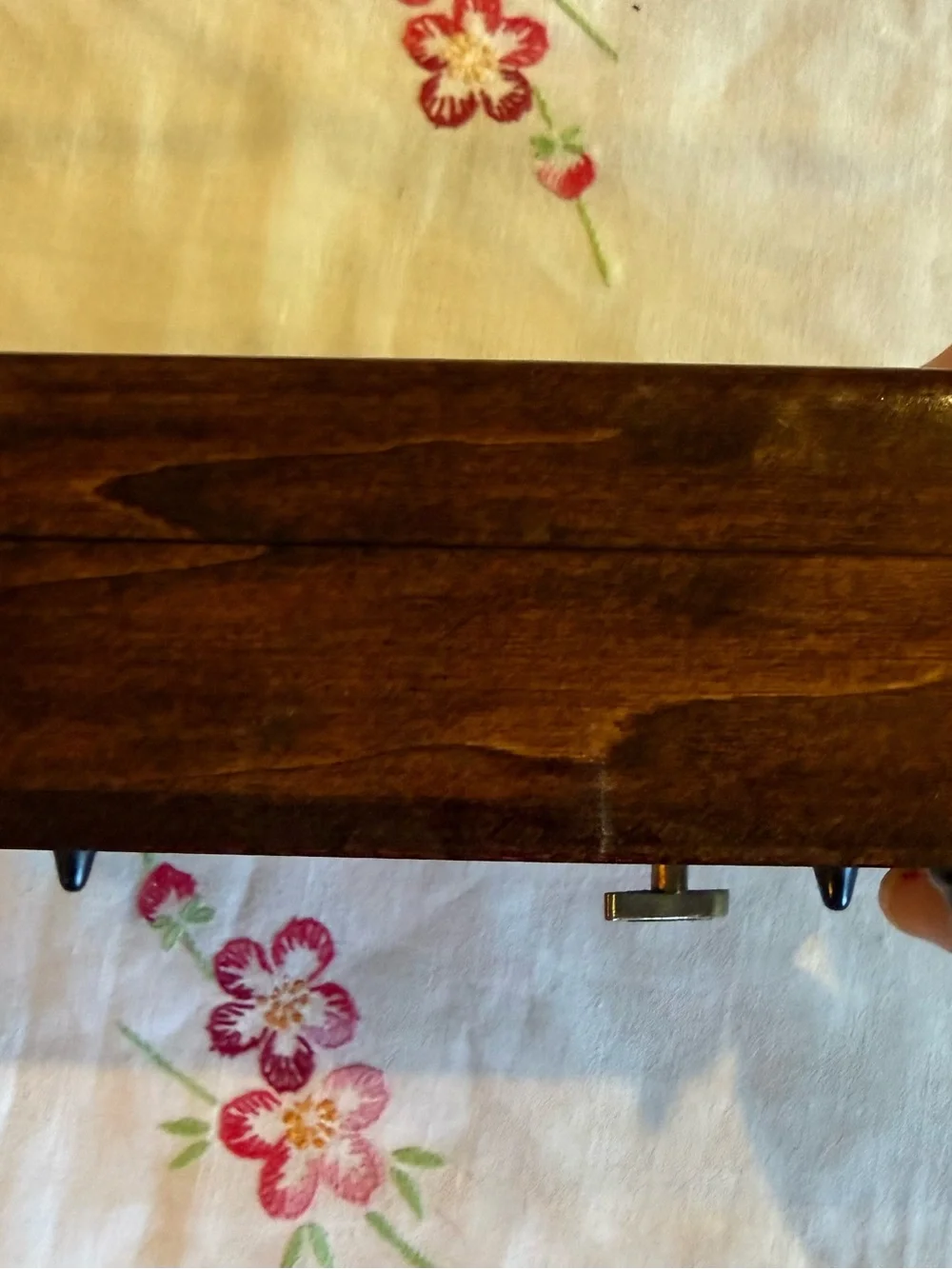 Vintage Reuge Romance Wood Music Box 